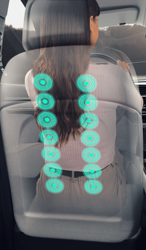 Pulsating Massage Technology In-Cabin Comfort